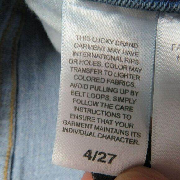Lucky Brand Mid Rise Super Skinny AVA Jeans Size 4 Medium Wash Blue Denim 28X27 - Picture 9 of 16